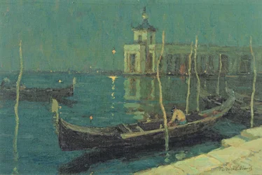 Die Dogana bei Nacht, Venedig